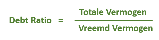 financien financiele ratios debt ratio formule