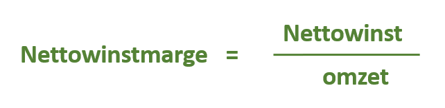 financien financiele ratios nettowinstmarge formule