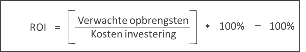 financien investeringsanalyse roi formule2